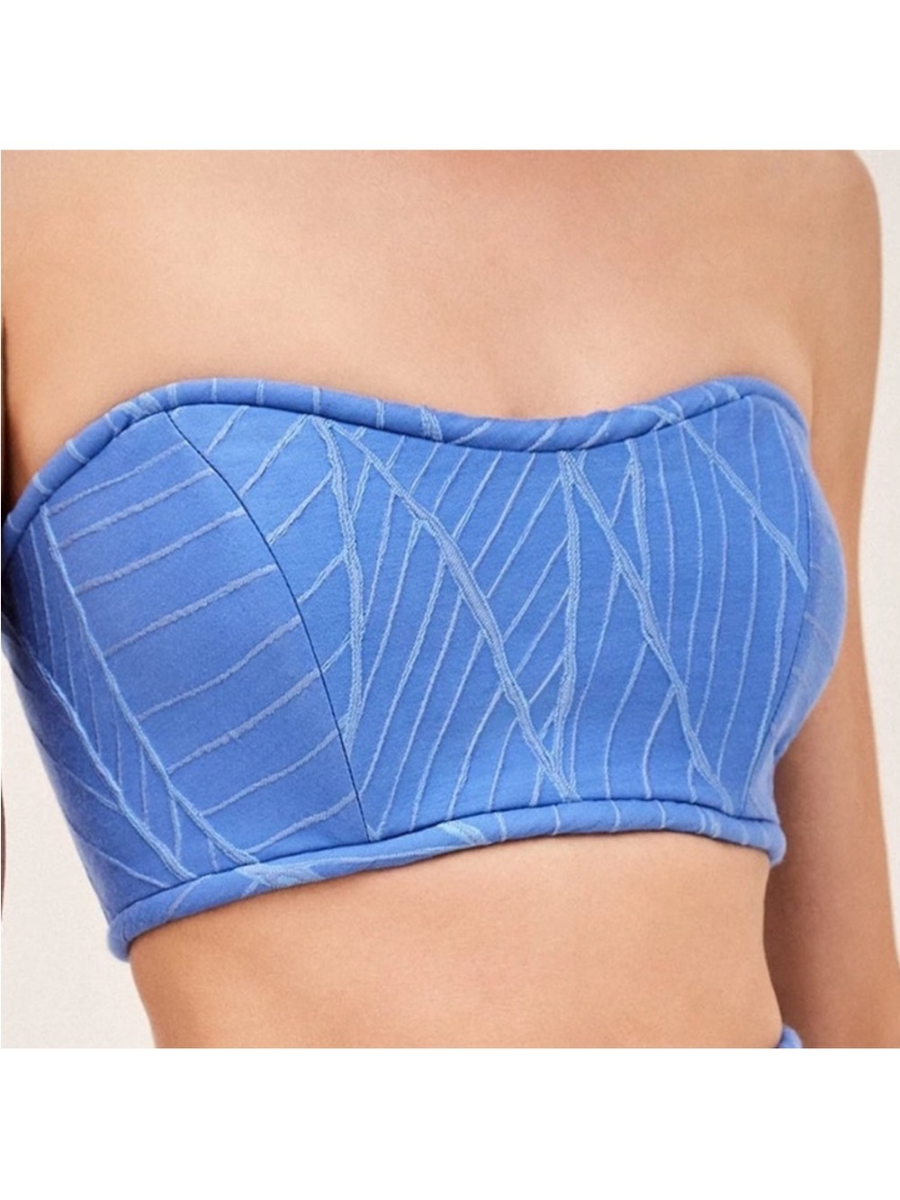 Alexis Blue Strapless top - Picture 3 of 3